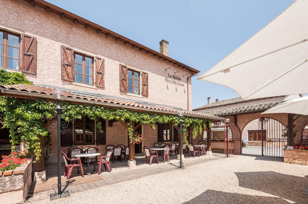 Le Relais Des Dix Crus - Logis Hotel B&B Corcelles-en-Beaujolais Exterior photo